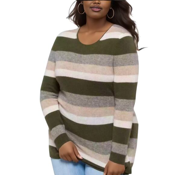 41 Hawthorn Rella Cashmere Crewneck Sweater - Multicolor NWT Size 3X - Picture 1 of 8